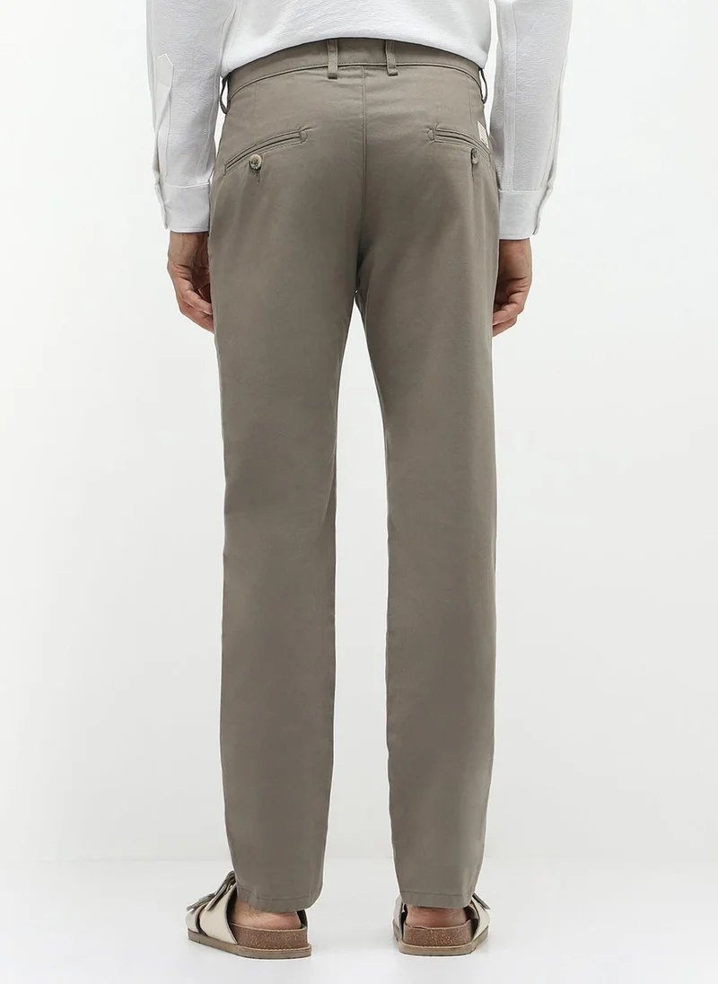 Urbano Fashion  Urbano Fashion Men's Dark Grey Cotton Slim Fit Casual Chinos Trousers Stretch for Men | Best Price UAE